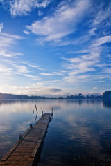 Fototapeta na wymiar Peaceful view of a Lake at Bali Indonesia