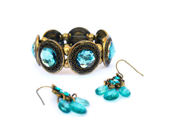 Bracelet and earrings