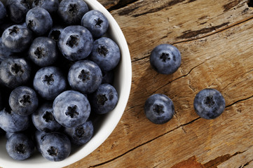 blueberry in white bowl