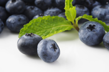 blueberry on white