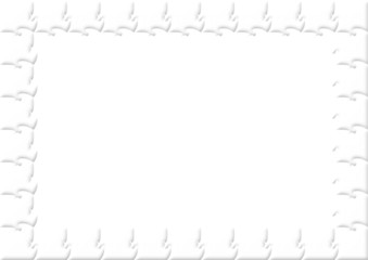 The white beaten out puzzles as the basic background