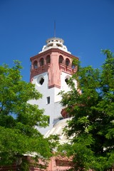 Obraz premium tower between trees