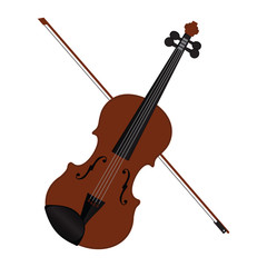 Fototapeta na wymiar Violin Vector Illustration