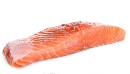 salmon fillet isolated