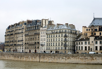Fototapeta na wymiar Apartment Buildings, Paris, France