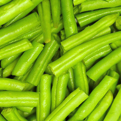 String beans as a background