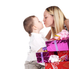 Kiss and gifts