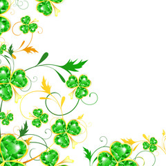 St.Patrick floral frame