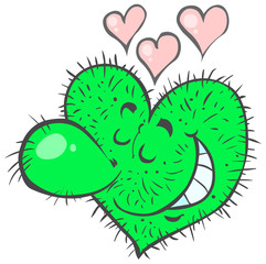 Funny cactus heart.