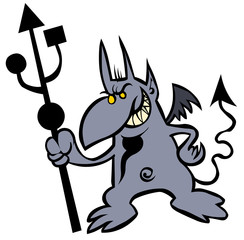 Funny Devil with USB trident.