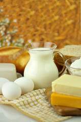 dairy products and Fresh eggs