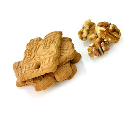 spiced cookies with walnuts