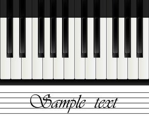 Fototapeta premium vector piano keyboard