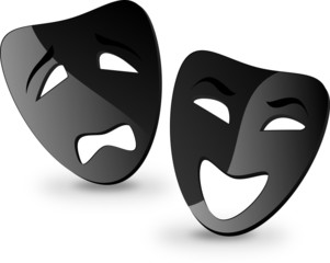 Comedy & tragedy mask