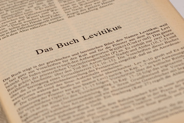 Obraz premium Das Buch Levitikus