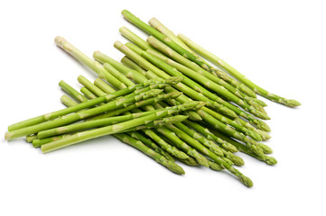 asparagus on white
