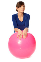 Exercises on a gymnastic ball