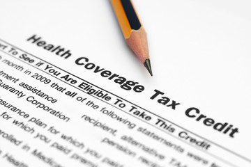 Obraz premium Health coverage tax credit