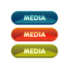 media com support bouton picto logo internet design web