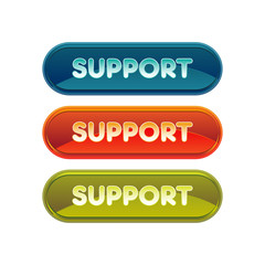 support aide service bouton picto logo internet design web