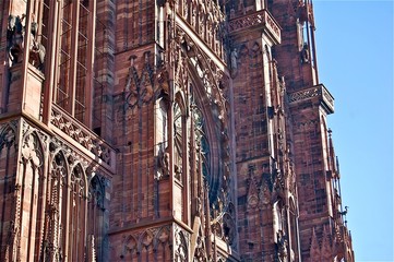 Naklejka premium Cathédrale de Strasbourg en Alsace