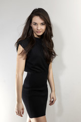 Beautiful woman studio portrait