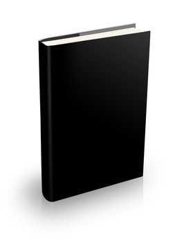 Black Book , blank hardcover , thick pages, formal register, isolated 