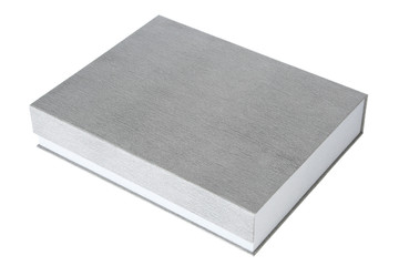Gift box gray color on a white background