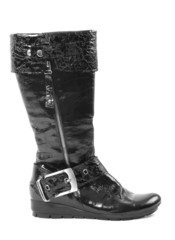 shoe with a zip