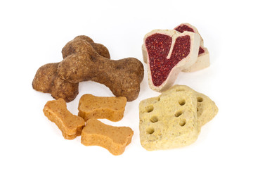 Assortment of dog treats