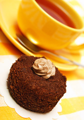cake and cup of tea