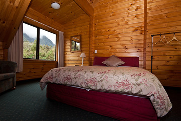 Fox Glacier Lodge bedroom interior