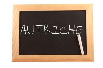 Obraz premium Autriche sur ardoise