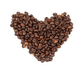 beans ulodennye in shape of heart