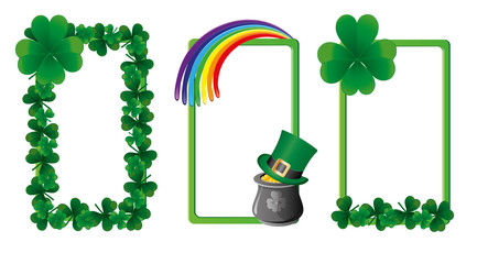 Set of St. Patrick`s day banners, part 4, vector illustration