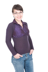 Obraz premium woman with glasses