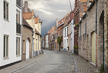 Fototapeta na wymiar Streets of Bruges, Belgium