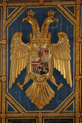 Agrigente, aigle bicéphale emblème Aragonais