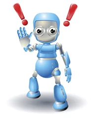 Photo sur Plexiglas Robots Attention caractère robot mignon