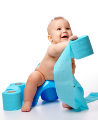 Child on potty