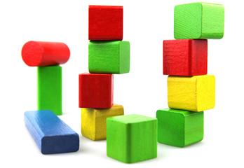 Wooden building blocks