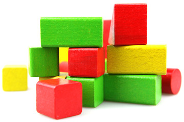 Wooden building blocks