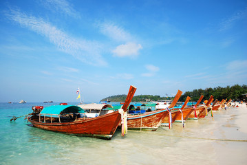 Boat on the Sea in Thailand