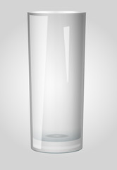 Empty glass for water