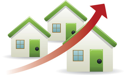 House prices trend up