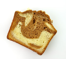 cinnamon swirl loaf sliced cake