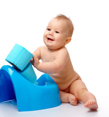 Child on potty
