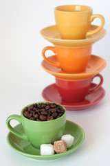 Colored cups