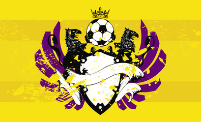 heraldic soccer coat of arms background4