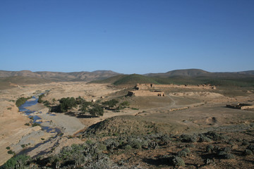 Une vue aérienne sur Fort Boujerif au Maroc